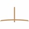 Ekena Millwork Bellingham Timber Gable Bracket, Western Red Cedar, 96"W x 48"H x 3 1/2"D x 3 1/2"F, 12/12 Pitch GBW096X48X0404BEL00SWR - alternate 1
